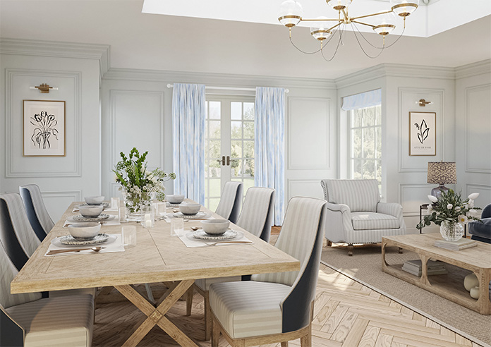 Waterfall, Azure - Made to Measure Curtains - Image 8